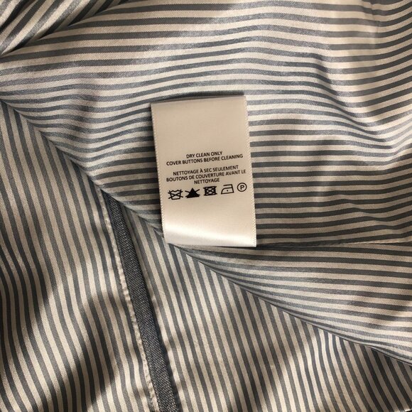 Veronica Beard light blue Double Breasted Dickey Blazer Size: 20 - Picture 7 of 12